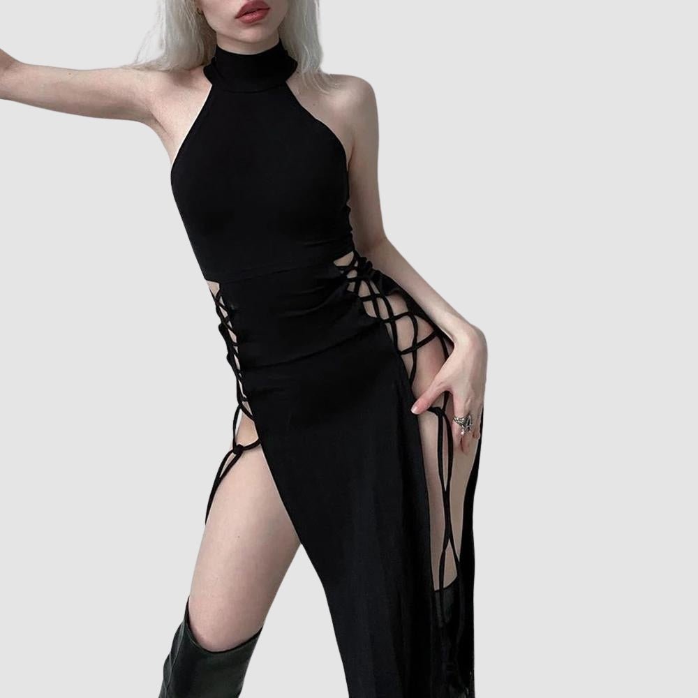 Dress with Leg Slits