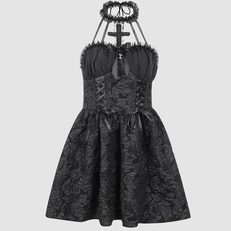 Black dress with a nipped waist