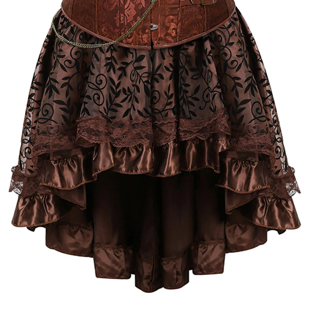 Brown Steampunk Corset Dress