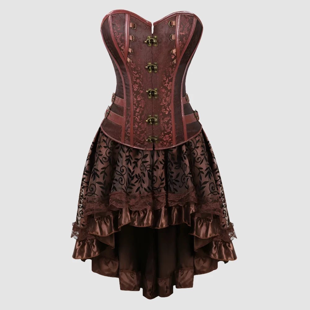 Steampunk Brown Corset Dress