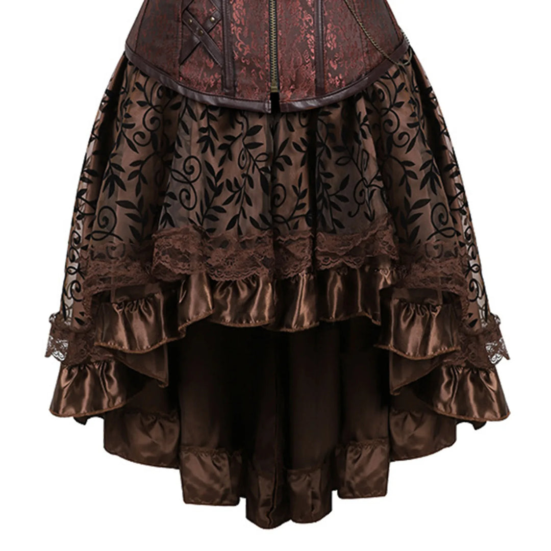 Brown Steampunk Corset Dress