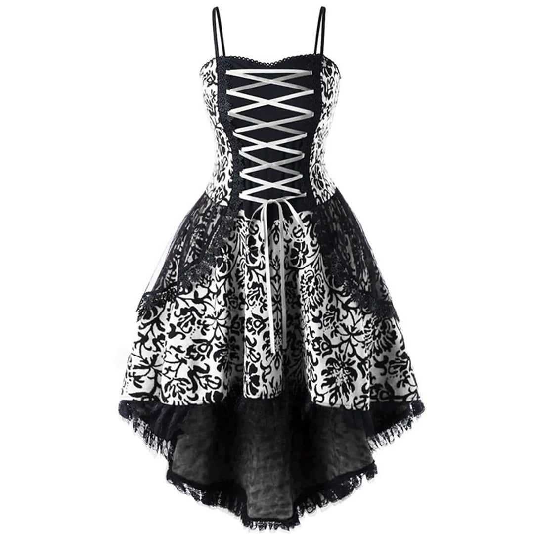 Castle Gothic Vintage Green and Black Gothic Dress with Corset Castle Gothic Vintage Green and Black Gothic Dress with Corset