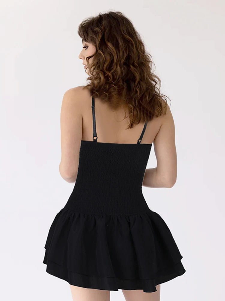 Short Black Gothic Dress with Roses | Castle Gothic