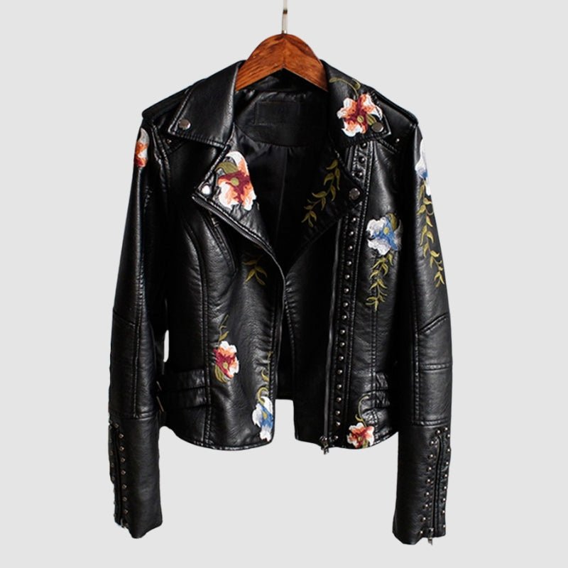 Castle Gothic Decorative Faux Leather Jacket